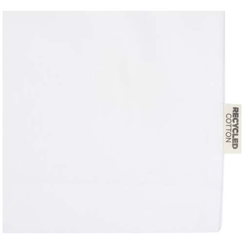 white Bolsa Tote con refuerzos de algodón reciclado GRS de 140 g/m²