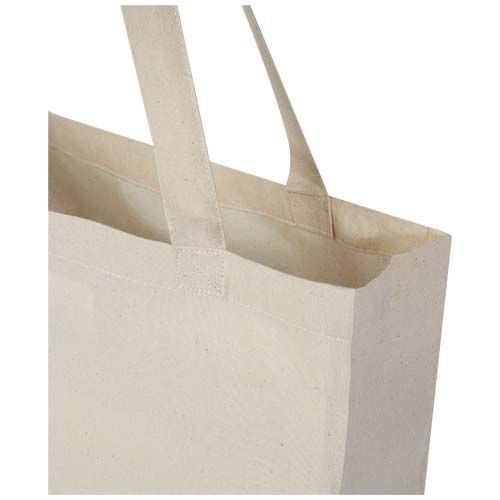 natural Bolsa Tote con refuerzos de algodón reciclado GRS de 140 g/m²