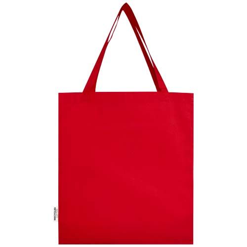 red Bolsa Tote con refuerzos de algodón reciclado GRS de 140 g/m²