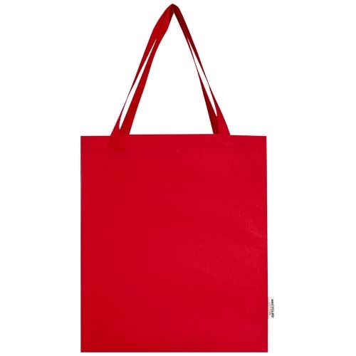 red Bolsa Tote con refuerzos de algodón reciclado GRS de 140 g/m² de 12l