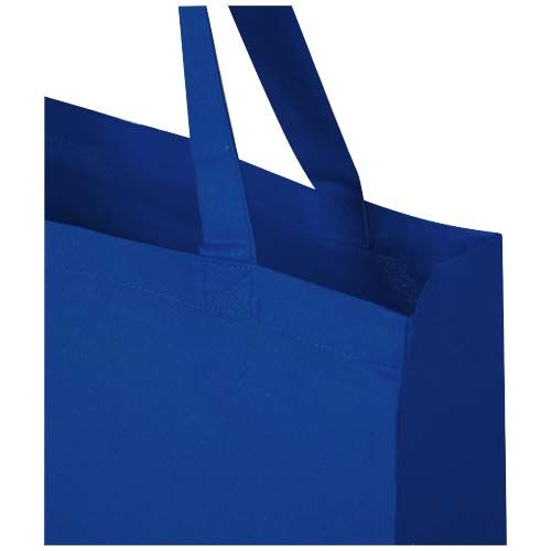 azulón Bolsa Tote con refuerzos de algodón reciclado GRS de 140 g/m² de 12l