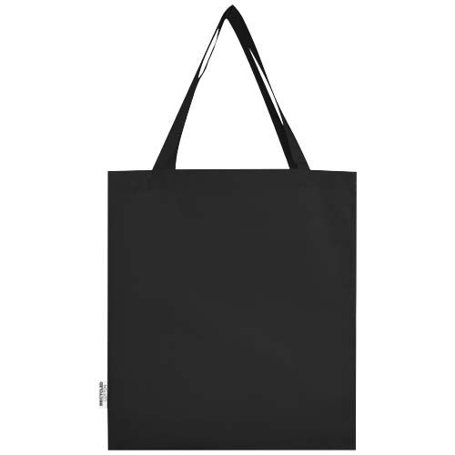 black Bolsa Tote con refuerzos de algodón reciclado GRS de 140 g/m² de 12l