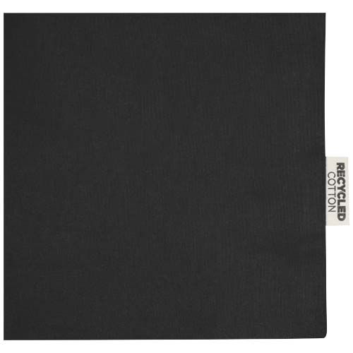 black Bolsa Tote con refuerzos de algodón reciclado GRS de 140 g/m²