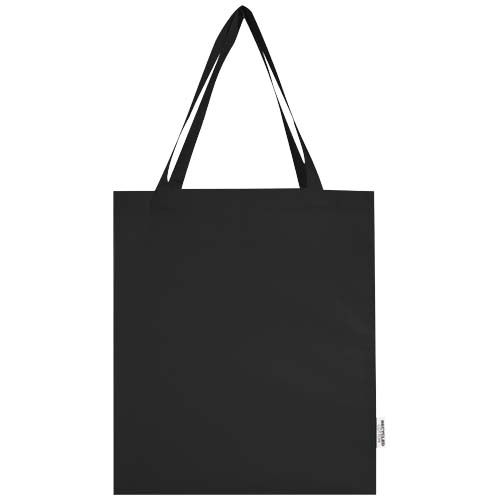 black Bolsa Tote con refuerzos de algodón reciclado GRS de 140 g/m²