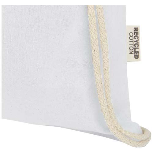 Sac avec cordon Oregon en coton recyclé 140 g/m² certifié GRS - 4