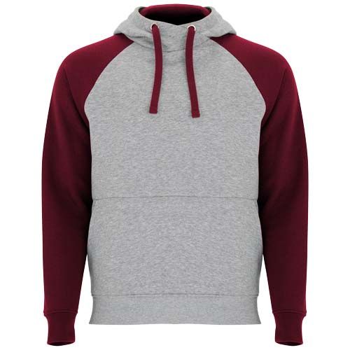 gris chiné/granate Sudadera con capucha bicolor unisex de 280 g/m²
