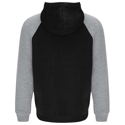 negro/gris chiné Sudadera con capucha bicolor infantil