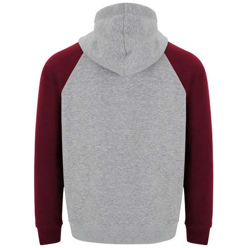 gris chiné/granate Sudadera con capucha bicolor infantil de 280 g/m²