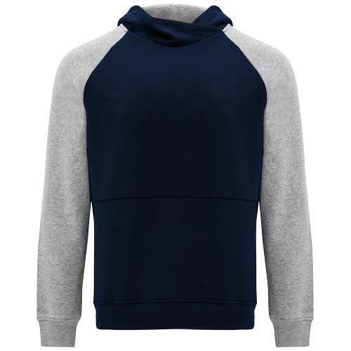 azul marino/gris chiné Sudadera con capucha bicolor infantil de 280 g/m²