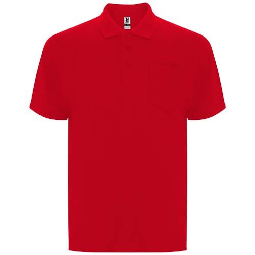 red Polo unisex de manga corta