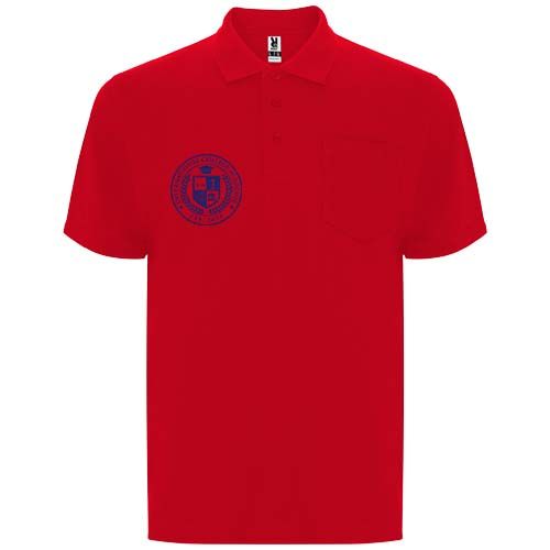 red Polo unisex de manga corta