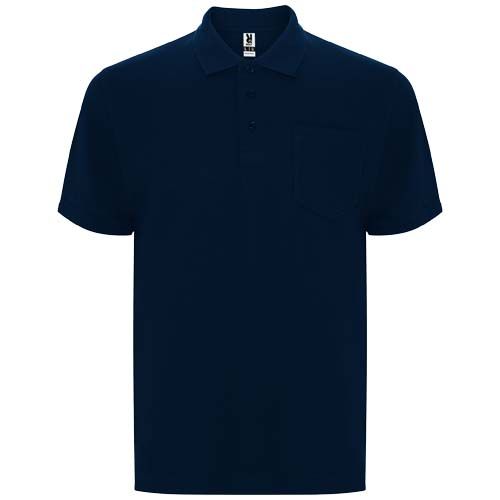 azul marino Polo unisex de manga corta de 220 g/m² Centauro Premium