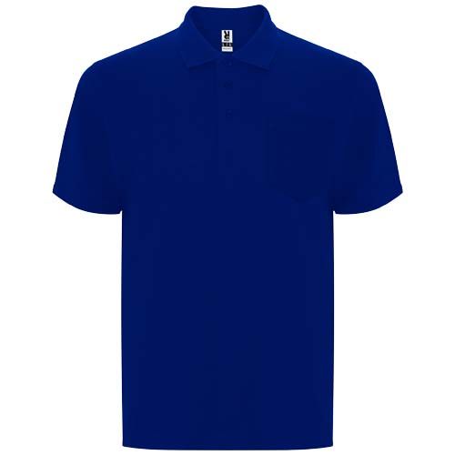 blue Polo unisex de manga corta de 220 g/m²