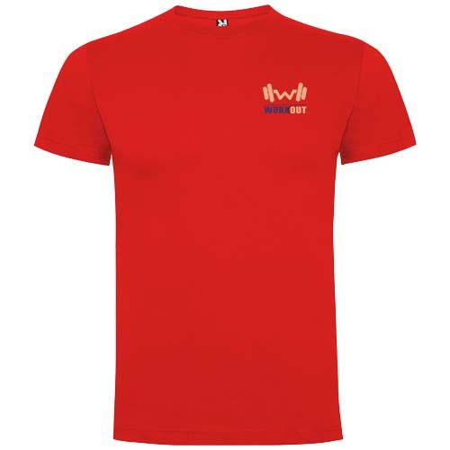 red Camiseta de manga corta para hombre