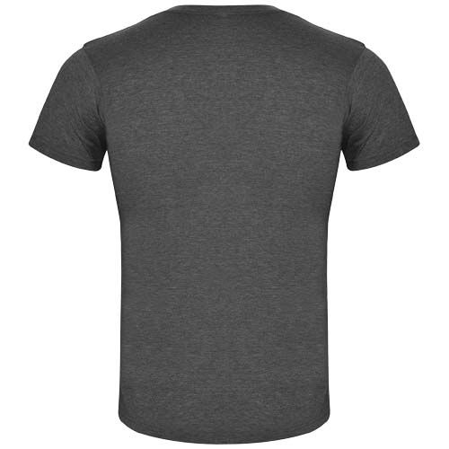 negro chiné Camiseta de manga corta para hombre