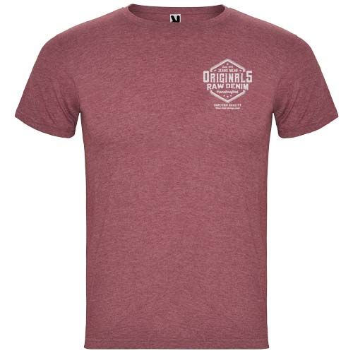 moteado de color granate Camiseta de manga corta para hombre