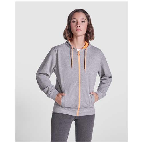 negro/naranja fluo Chaqueta sudadera unisex
