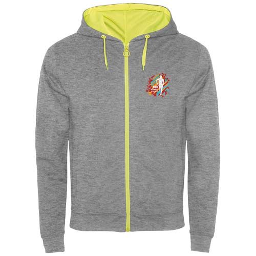 gris chiné/amarillo fluo Chaqueta sudadera unisex Fuji