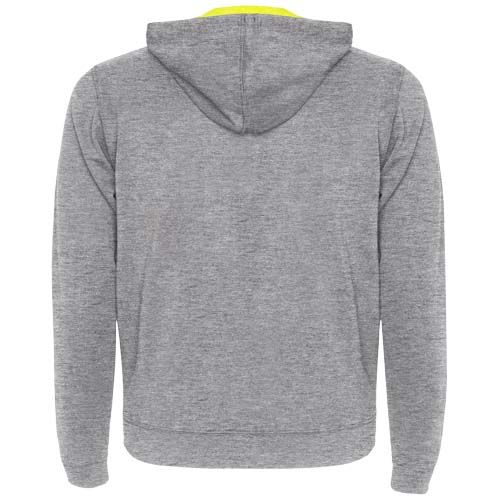 gris chiné/amarillo fluo Chaqueta sudadera unisex