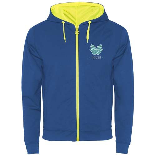 azulón/amarillo fluo Chaqueta sudadera unisex