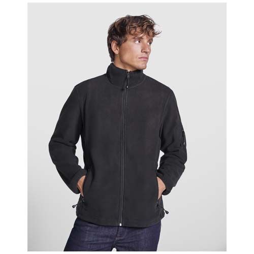 azul marino Sudadera polar con cremallera completa para hombre