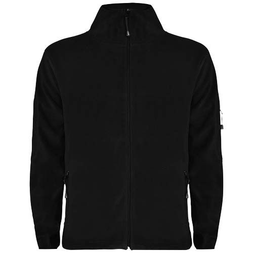 black Sudadera polar con cremallera completa para hombre Luciane