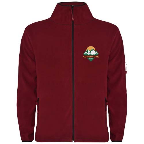 granate Sudadera polar con cremallera completa para hombre Luciane
