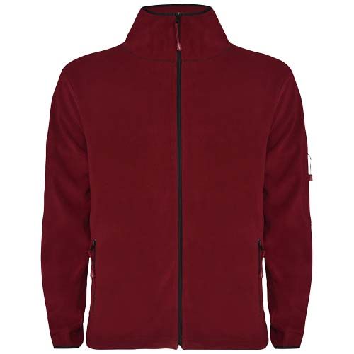 granate Sudadera polar con cremallera completa para hombre Luciane