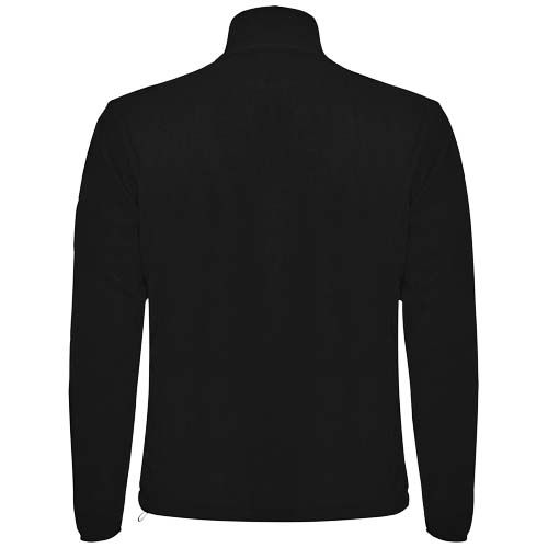 black Sudadera polar con cremallera completa para hombre