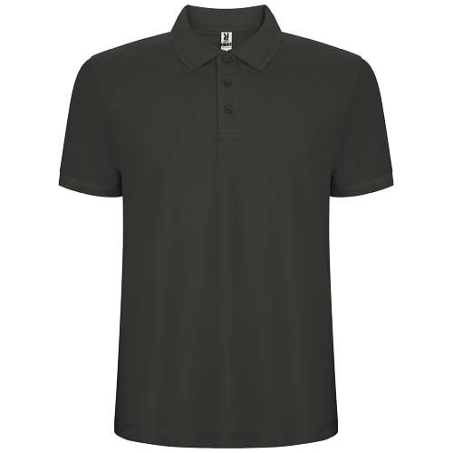 gris plomo oscuro Polo de manga corta para hombre