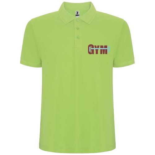 verde menta Polo de manga corta para hombre