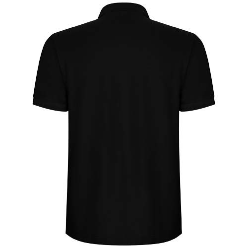 black Polo de manga corta para hombre