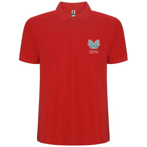 red Polo de manga corta infantil