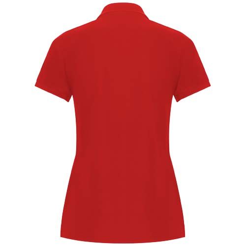 red Polo de manga corta para mujer