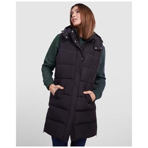 verde militar Chaleco con aislamiento para mujer