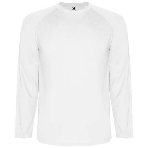 white Camiseta deportiva hombre Montecarlo de manga larga