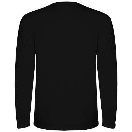 black Camiseta deportiva hombre Montecarlo de manga de 150 g/m² larga