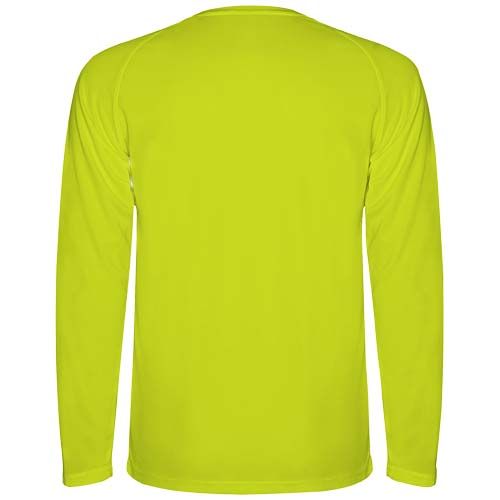 amarillo fluo Camiseta deportiva hombre Montecarlo de manga larga