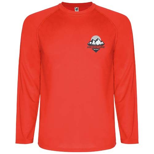 red Camiseta deportiva hombre Montecarlo de manga larga