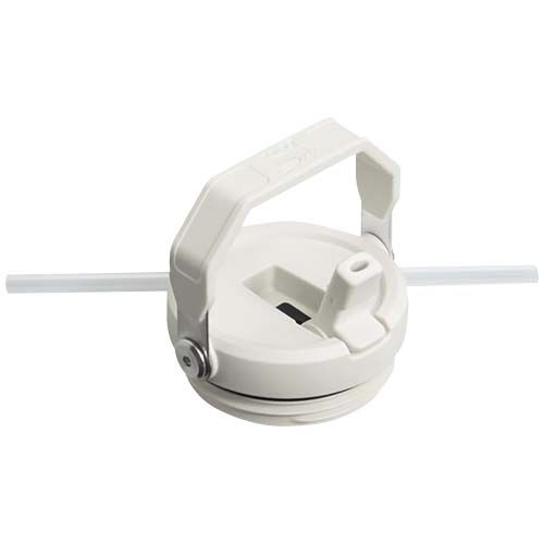 blanco escarchado Vaso con pajita plegable de 890 ml