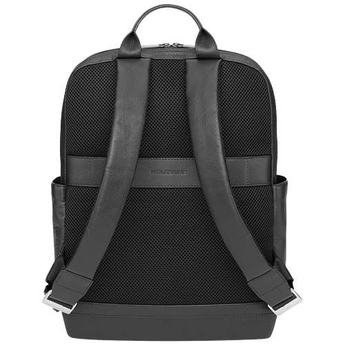 black Mochila de piel