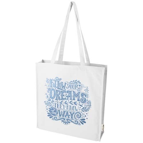 Bolsa Tote algodón reciclado 100% GRS con refuerzos de 270 g/m² 