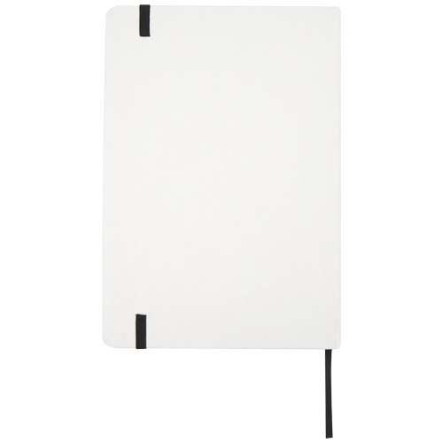 white Libreta de papel de piedra A5 con páginas rayadas
