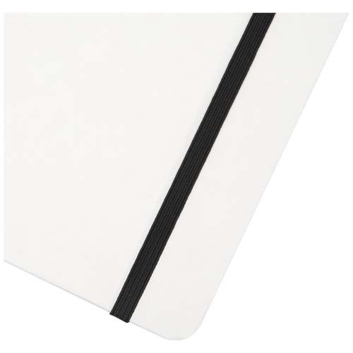 white Libreta de papel de piedra A5 con páginas rayadas