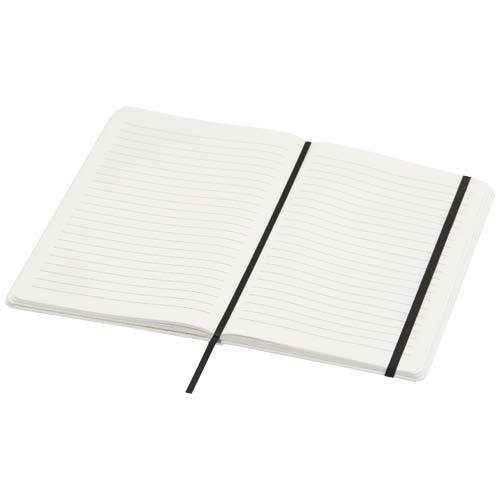 white Libreta de papel de piedra A5 con páginas rayadas