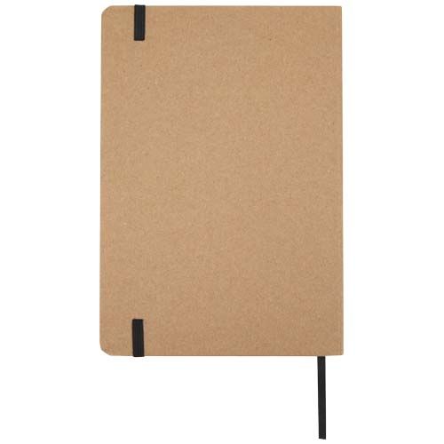 beis Libreta de papel de piedra A5 con páginas rayadas
