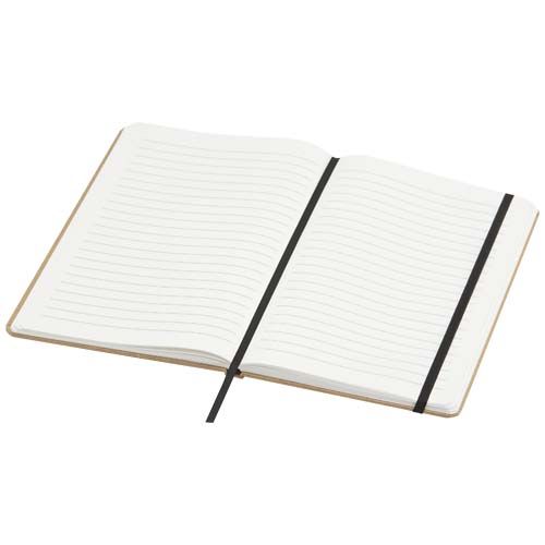beis Libreta de papel de piedra A5 con páginas rayadas