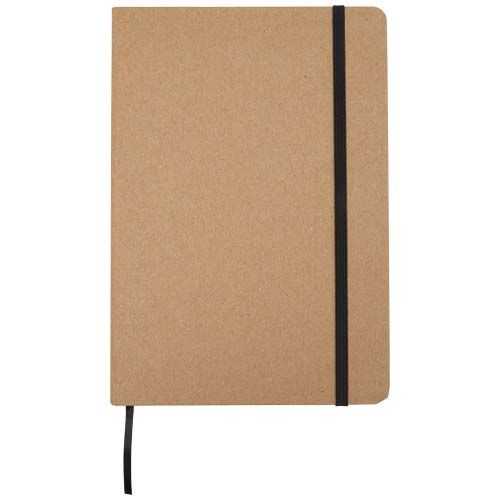 beis Libreta de papel de piedra A5 con páginas rayadas