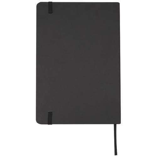 black Libreta de papel de piedra A5 con páginas rayadas