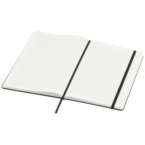 black Libreta de papel de piedra A5 con páginas rayadas